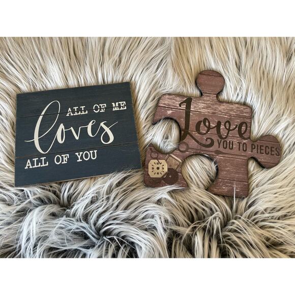 Love home decor set of 2 - Picture 1 of 6